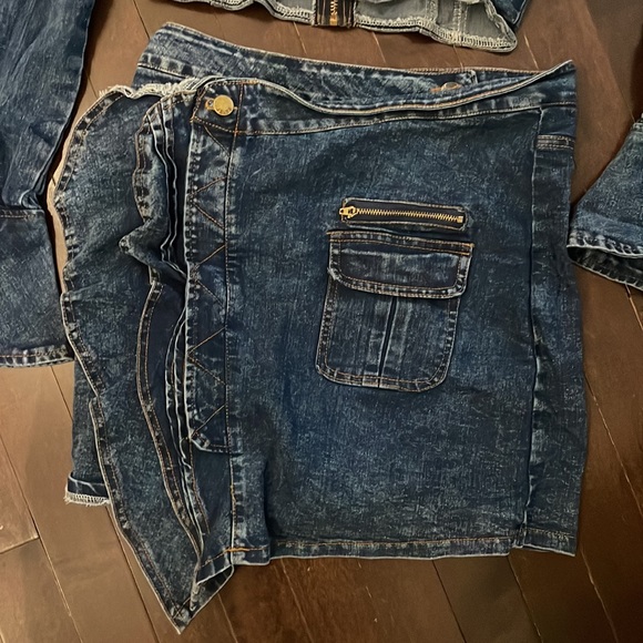 DENIM 2PC DRESS - Picture 2 of 10